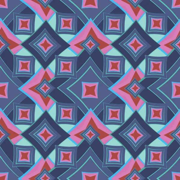 Απρόσκοπτη Υφή Μοτίβο Αφηρημένο Γεωμετρικό Μοτίβο Τετράγωνο Φόντο Χρωματιστά Διαμάντια — Διανυσματικό Αρχείο