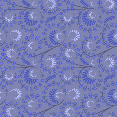 Kusursuz doku, kare arkaplanda desen - çiçekler ve yapraklar. Şekil verme. Web sitesi veya blog, duvar kağıdı, tekstil, ambalaj için arkaplan.