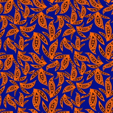 Texture, seamless pattern on a square background - shamrock stylized abstract. Plants, leaves. Fln for a website or blog, wallpaper, textiles. Packaging