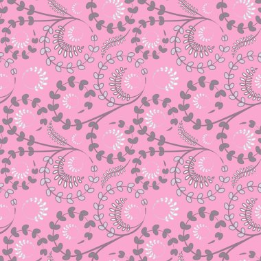 Kusursuz doku, kare arkaplanda desen - çiçekler ve yapraklar. Şekil verme. Web sitesi veya blog, duvar kağıdı, tekstil, ambalaj için arkaplan.