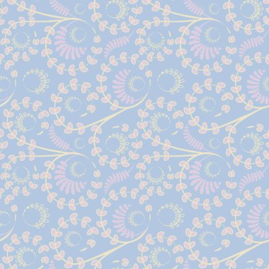 Kusursuz doku, kare arkaplanda desen - çiçekler ve yapraklar. Şekil verme. Web sitesi veya blog, duvar kağıdı, tekstil, ambalaj için arkaplan.