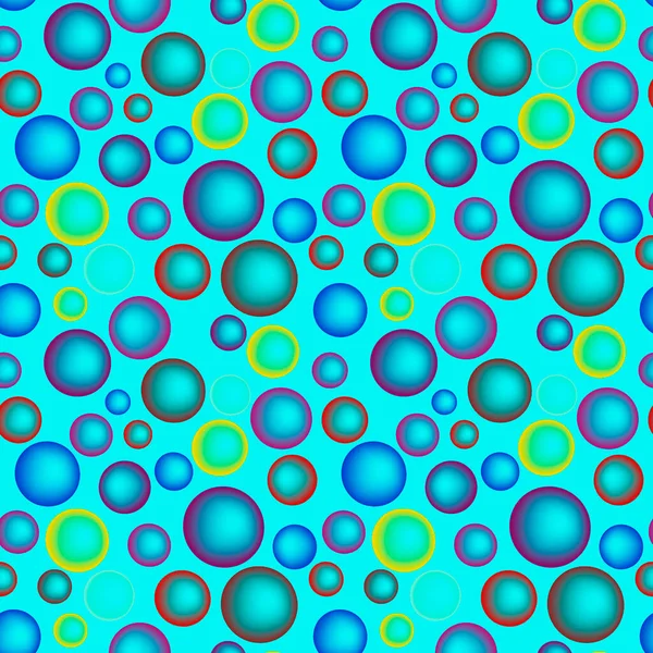 Бесшовная Текстура Узор Квадратном Фоне Цветные Стеклянные Шарики Мыльные Пузыри — стоковый вектор