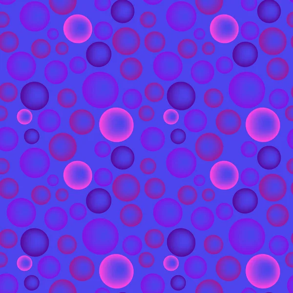 Bezešvé textury, vzor na čtvercovém pozadí - barevné skleněné kuličky nebo mýdlové bubliny. — Stockový vektor