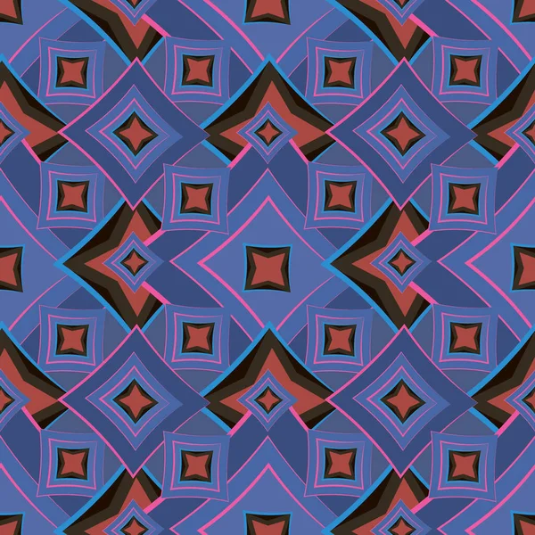 Naadloze Textuur Patroon Abstract Geometrisch Patroon Een Vierkante Achtergrond Gekleurde — Stockvector