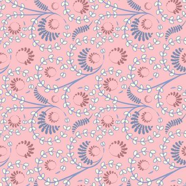 Kusursuz doku, kare arkaplanda desen - çiçekler ve yapraklar. Şekil verme. Web sitesi veya blog, duvar kağıdı, tekstil, ambalaj için arkaplan.