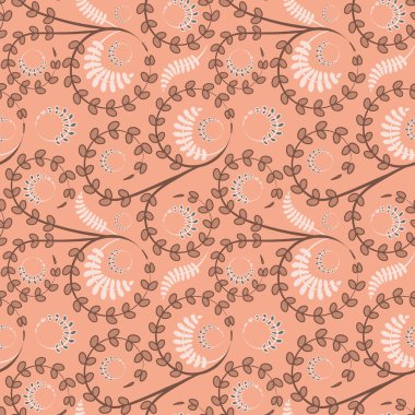 Kusursuz doku, kare arkaplanda desen - çiçekler ve yapraklar. Şekil verme. Web sitesi veya blog, duvar kağıdı, tekstil, ambalaj için arkaplan.