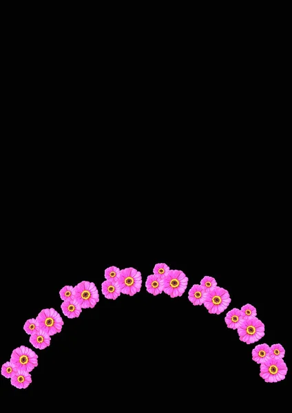 Летние Яркие Рамки Цветочных Мотивов Герберные Цветы Прикройте Книгу Блокнот — стоковый вектор