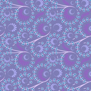 Kusursuz doku, kare arkaplanda desen - çiçekler ve yapraklar. Şekil verme. Web sitesi veya blog, duvar kağıdı, tekstil, ambalaj için arkaplan.