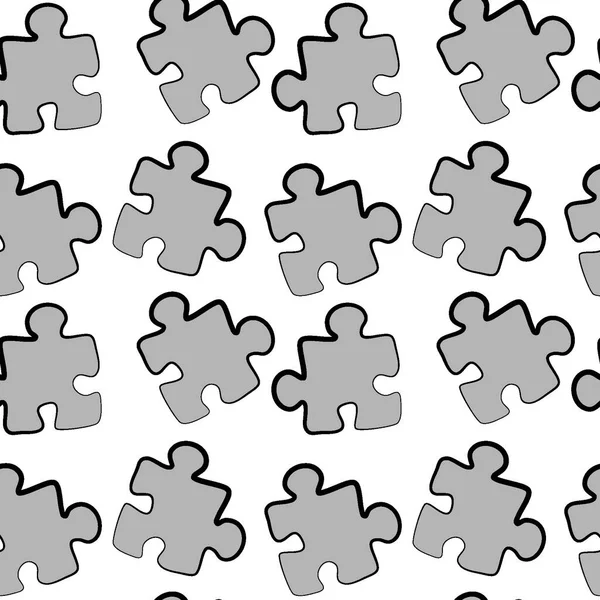 Illustrazione Struttura Senza Cuciture Modello Puzzle Minimalismo Pastiche Sfondo Sito — Vettoriale Stock