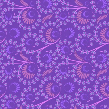 Kusursuz doku, kare arkaplanda desen - çiçekler ve yapraklar. Şekil verme. Web sitesi veya blog, duvar kağıdı, tekstil, ambalaj için arkaplan.