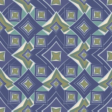 Kusursuz doku, desen. Kare arkaplandaki soyut geometrik desen - renkli elmaslar. Web sitesi veya blog, duvar kağıdı, tekstil, ambalaj için arkaplan