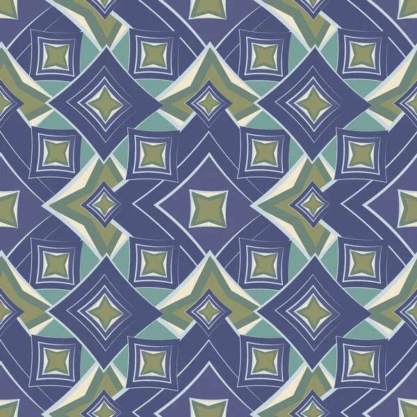 Nahtlose Textur Muster Abstraktes Geometrisches Muster Auf Quadratischem Hintergrund Farbige — Stockvektor