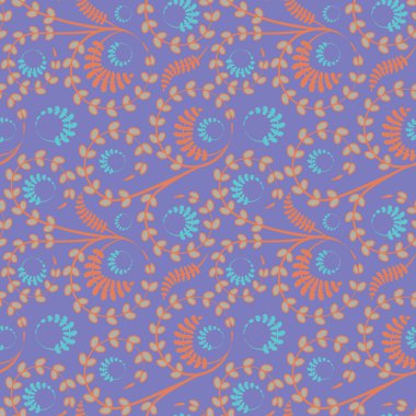 Kusursuz doku, kare arkaplanda desen - çiçekler ve yapraklar. Şekil verme. Web sitesi veya blog, duvar kağıdı, tekstil, ambalaj için arkaplan.