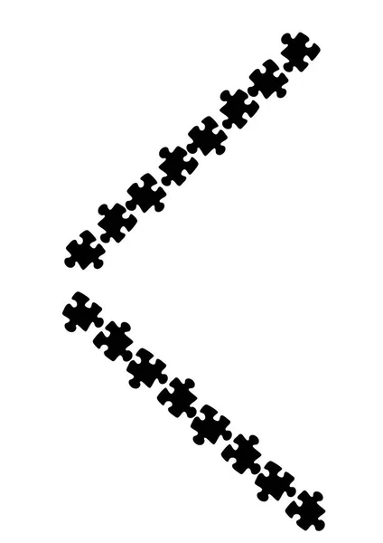 Stilisierte Rahmen Zum Thema Rätsel Illustration Auf Einem Weißen Vertikalen — Stockvektor