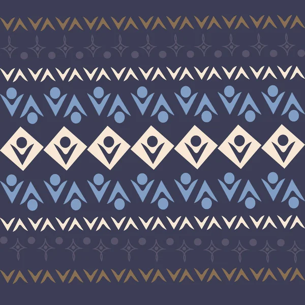 Stylized Geometric Pattern Square Background Shape Ethnic Design Element Carpet — Stock Photo, Image