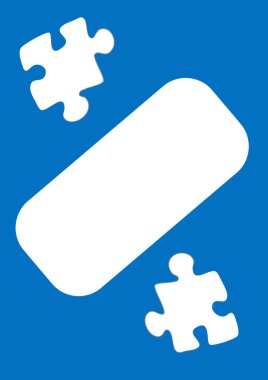 Dikey illüstrasyon biçimi A4 - yazıtlar ve fotoğraflar için telefon veya tablet ekranının tasarımı, bulmacalı çerçeve. Kartpostal, kitap kapağı, not defteri, kartpostal. Minimalizm, pastiş