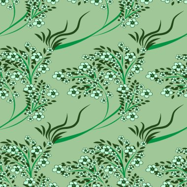 Japon illüstrasyonuna göre şekillendirme - çiçek açan bir ağacın çizimi, bahar, mevsimler. Sakura çiçek açıyor. Bitkiler. Web sitesi, blog, duvar kağıdı, tekstil, ambalaj için arka plan. Tasarım. Kusursuz doku, desen.