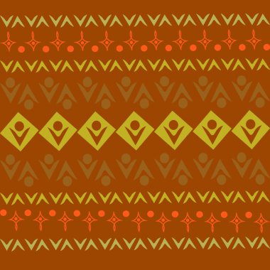 Kare arkaplanda stilize edilmiş geometrik desen. Şekil ver. Etnik. Basit halı tasarımı. Sanat