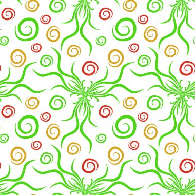 Kusursuz doku, kare arkaplanda sonsuz desen. Su altı dünyasının bitki motifleri, algler ve kabarcıklar. Mistisizm ve Gerçeküstü. Kare arkaplanda bir resim. İç mimari, dekorasyon ve internet tasarımı. Bir si için arkaplan