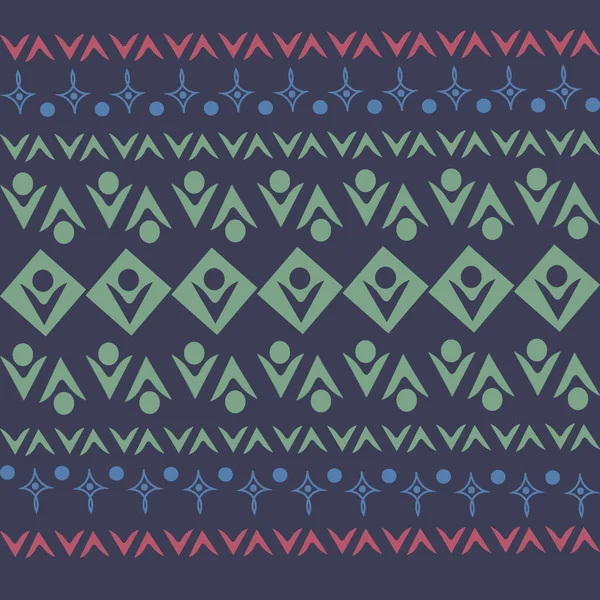 Stylized Geometric Pattern Square Background Shape Ethnic Design Element Carpet — Stock Photo, Image