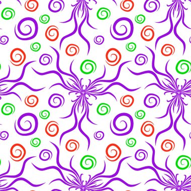 Kusursuz doku, kare arkaplanda sonsuz desen. Su altı dünyasının bitki motifleri, algler ve kabarcıklar. Mistisizm ve Gerçeküstü. Kare arkaplanda bir resim. İç mimari, dekorasyon ve internet tasarımı. Bir si için arkaplan