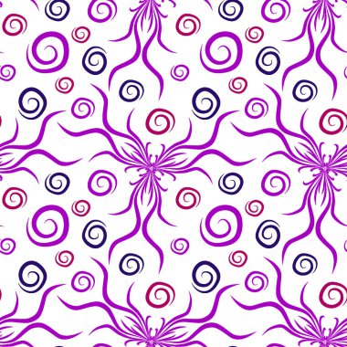 Kusursuz doku, kare arkaplanda sonsuz desen. Su altı dünyasının bitki motifleri, algler ve kabarcıklar. Mistisizm ve Gerçeküstü. Kare arkaplanda bir resim. İç mimari, dekorasyon ve internet tasarımı. Bir si için arkaplan