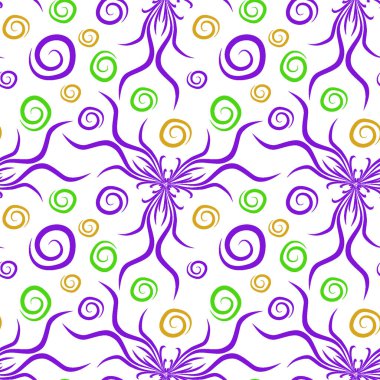 Kusursuz doku, kare arkaplanda sonsuz desen. Su altı dünyasının bitki motifleri, algler ve kabarcıklar. Mistisizm ve Gerçeküstü. Kare arkaplanda bir resim. İç mimari, dekorasyon ve internet tasarımı. Bir si için arkaplan