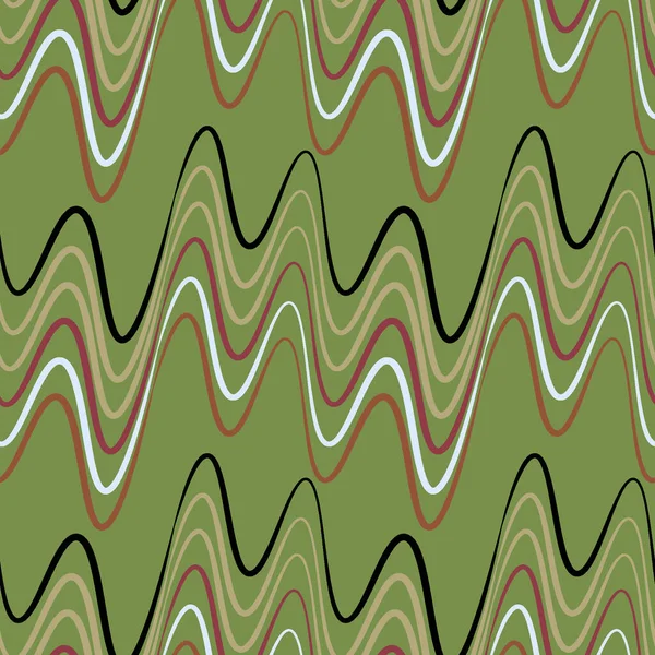 Ένα Αδιάλειπτο Μοτίβο Ατελείωτη Υφή Ένα Τετράγωνο Φόντο Κύματα Ηλεκτρικής — Διανυσματικό Αρχείο