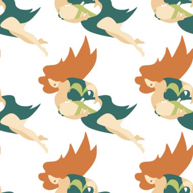 Elinde yeni doğmuş bir bebekle bir kadın hayal et. Anne ve çocuk. Anne ve bebek hastaneden çıkıyor. İllüstrasyon yeni bir hayatın doğuşunu simgeliyor..