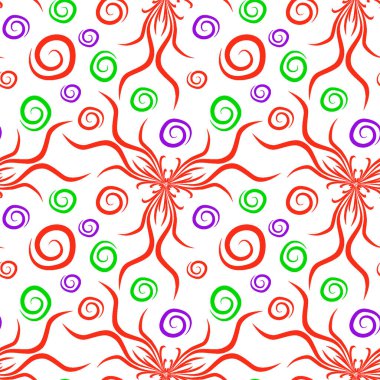 Kusursuz doku, kare arkaplanda sonsuz desen. Su altı dünyasının bitki motifleri, algler ve kabarcıklar. Mistisizm ve Gerçeküstü. Kare arkaplanda bir resim. İç mimari, dekorasyon ve internet tasarımı. Bir si için arkaplan