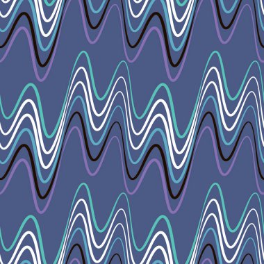 Kusursuz bir şablon, kare arkaplanda sonsuz bir doku - elektrik veya müzik dalgaları. Ses. İç tasarım, site ya da blog için arka plan, kumaş, tekstil, duvar kağıdı, ambalaj. Biçimli illüstrasyon, grafikler.