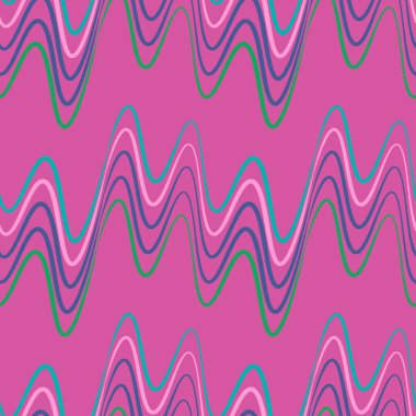 Kusursuz bir şablon, kare arkaplanda sonsuz bir doku - elektrik veya müzik dalgaları. Ses. İç tasarım, site ya da blog için arka plan, kumaş, tekstil, duvar kağıdı, ambalaj. Biçimli illüstrasyon, grafikler.