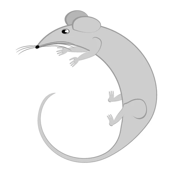 Las Ratas Los Ratones Como Elementos Diseño Sobre Fondo Cuadrado — Vector de stock