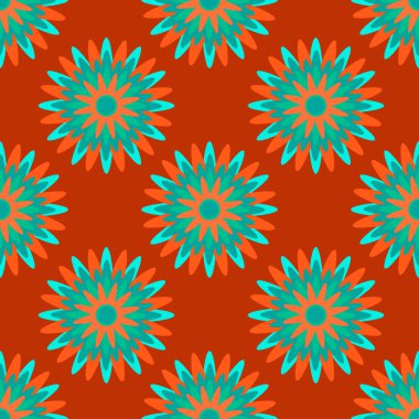 Kusursuz desen, kare arkaplanda sonsuz doku - biçimlendirilmiş kar taneleri ya da yıldızlar - grafikler. Gerçeküstü. Tasarım elemanları. Web sitesi, blog, duvar kağıdı, tekstil, ambalaj için arkaplan.