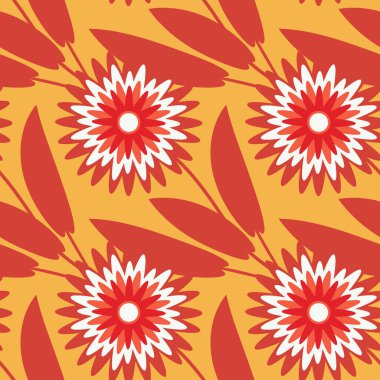 Kusursuz desen, kare arkaplanda sonsuz doku - biçimlendirilmiş çiçekler - grafikler. Harika bir sebze. Gerçeküstü. Tasarım elemanları. Web sitesi, blog, duvar kağıdı, tekstil, ambalaj için arkaplan.