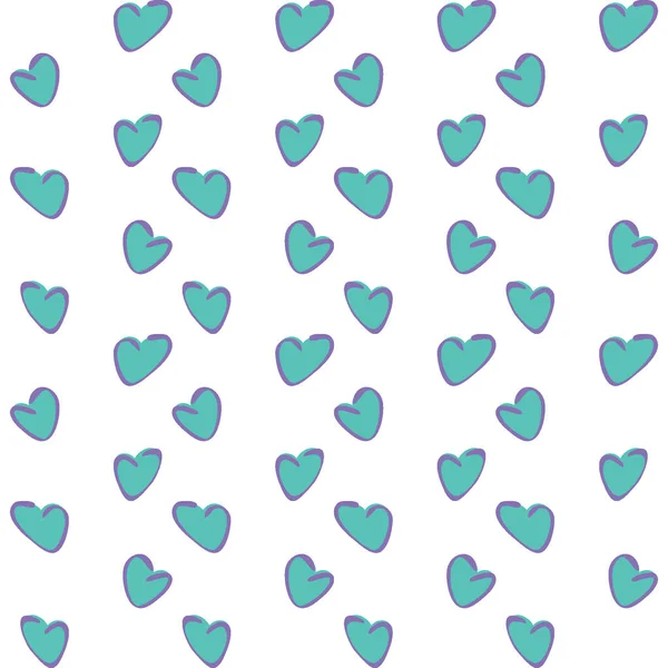 Patrón Sin Costuras Textura Sin Fin Sobre Fondo Cuadrado Corazones — Vector de stock