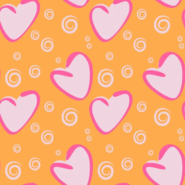 Patrón Sin Costuras Textura Sin Fin Sobre Fondo Cuadrado Corazones — Vector de stock