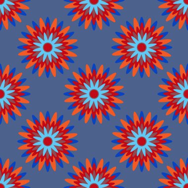 Kusursuz desen, kare arkaplanda sonsuz doku - biçimlendirilmiş kar taneleri ya da yıldızlar - grafikler. Gerçeküstü. Tasarım elemanları. Web sitesi, blog, duvar kağıdı, tekstil, ambalaj için arkaplan.