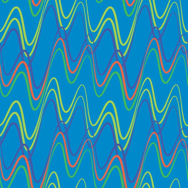 Kusursuz bir şablon, kare arkaplanda sonsuz bir doku - elektrik veya müzik dalgaları. Ses. İç tasarım, site ya da blog için arka plan, kumaş, tekstil, duvar kağıdı, ambalaj. Biçimli illüstrasyon, grafikler.