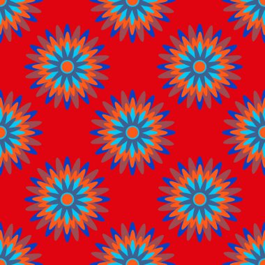 Kusursuz desen, kare arkaplanda sonsuz doku - biçimlendirilmiş kar taneleri ya da yıldızlar - grafikler. Gerçeküstü. Tasarım elemanları. Web sitesi, blog, duvar kağıdı, tekstil, ambalaj için arkaplan.