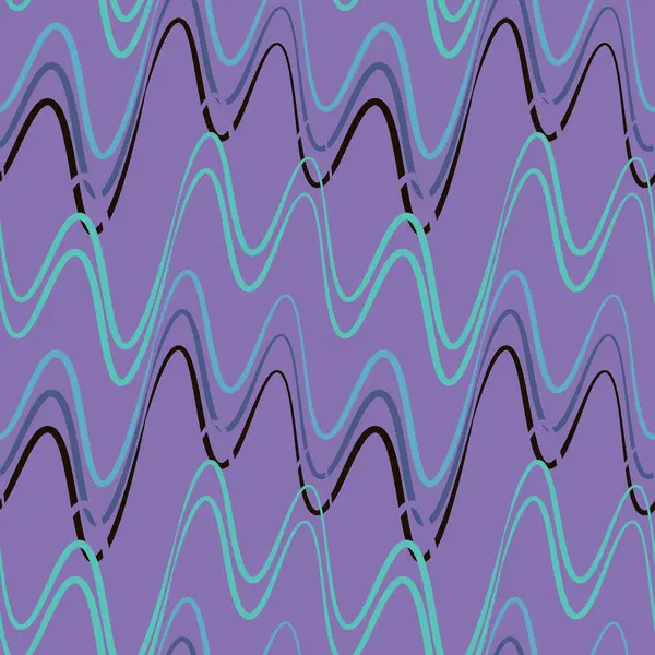 Бесшовный Узор Бесконечная Текстура Квадратном Фоне Волны Электричества Музыки Звук — стоковый вектор