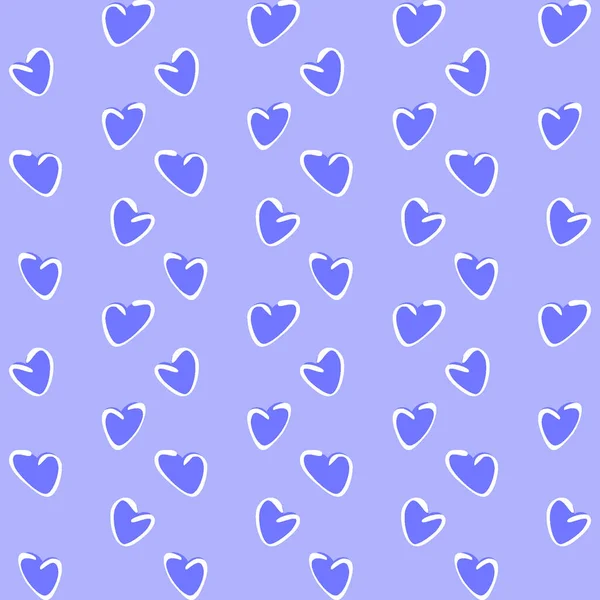 Nahtloses Muster Endlose Textur Auf Quadratischem Hintergrund Stilisierte Herzen Farbige — Stockvektor