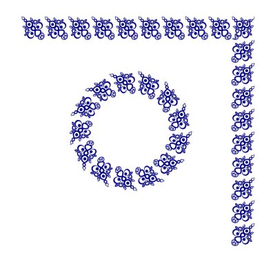 Kare bir sayfadaki dekoratif etnik unsurların çerçeveleri, gerçeküstü, grafikler. Defter kapakları, mobil uygulamalar, web siteleri, tasarım ögeleri tasarlanıyor