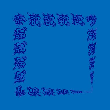 Kare bir sayfadaki dekoratif etnik unsurların çerçeveleri, gerçeküstü, grafikler. Defter kapakları, mobil uygulamalar, web siteleri, tasarım ögeleri tasarlanıyor