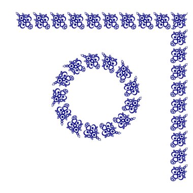 Kare bir sayfadaki dekoratif etnik unsurların çerçeveleri, gerçeküstü, grafikler. Defter kapakları, mobil uygulamalar, web siteleri, tasarım ögeleri tasarlanıyor