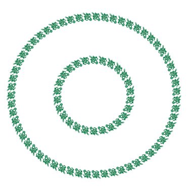 Kare bir sayfadaki dekoratif etnik unsurların çerçeveleri, gerçeküstü, grafikler. Defter kapakları, mobil uygulamalar, web siteleri, tasarım ögeleri tasarlanıyor