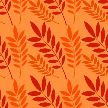 Kusursuz desen, kare arkaplandaki sonsuz doku - külün stilize edilmiş yaprakları - grafikler. Muhteşem bitki dünyası. Gerçeküstü. Tasarım elemanları. Web sitesi, blog, duvar kağıdı, tekstil, ambalaj için arkaplan.