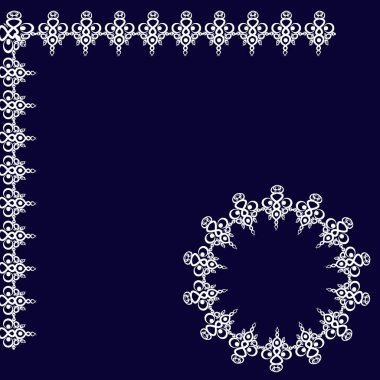 Kare bir sayfadaki dekoratif etnik unsurların çerçeveleri, gerçeküstü, grafikler. Defter kapakları, mobil uygulamalar, web siteleri, tasarım ögeleri tasarlanıyor