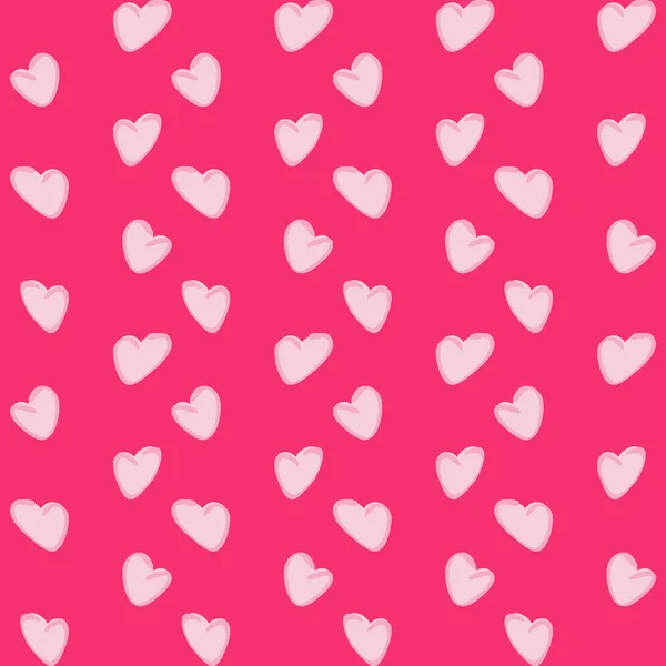 Patrón Sin Costuras Textura Sin Fin Sobre Fondo Cuadrado Corazones — Vector de stock