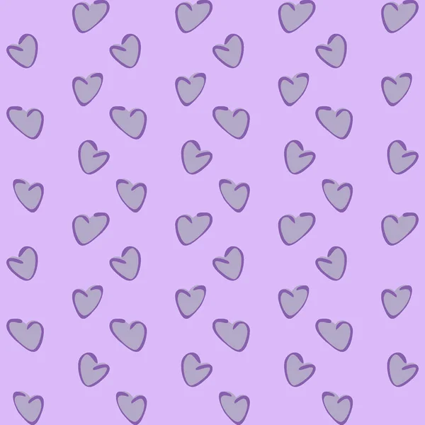 Patrón Sin Costuras Textura Sin Fin Sobre Fondo Cuadrado Corazones — Vector de stock